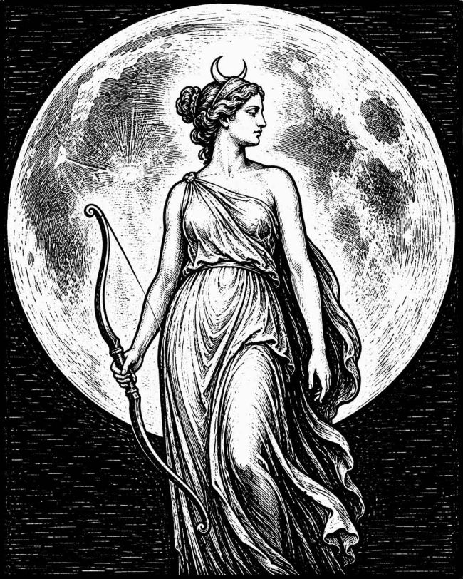 Diana and the Moon
